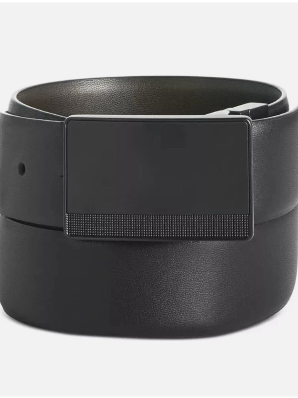 Perry Ellis Portfolio Men's Plaque-Buckle Leather Belt Reversable 36/90 or 38/90
